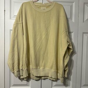 Aerie Yellow Sweatshirt
